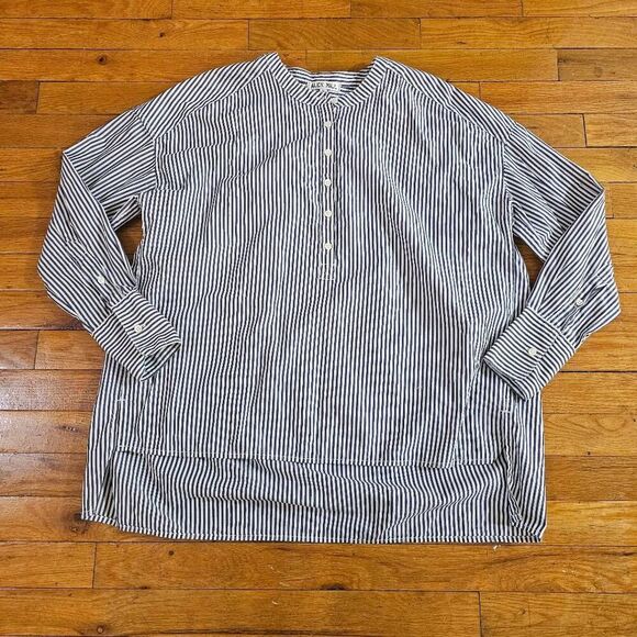 Alex Mill Women's Striped Button Up Tunic Shirt Size Small - Picture 1 of 6